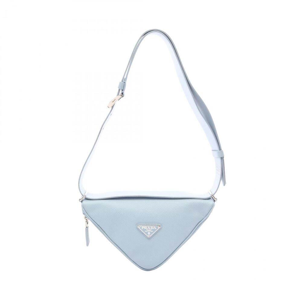 Prada Saffiano Leather Shoulder Bag/Handbag, Blue, 2VL039